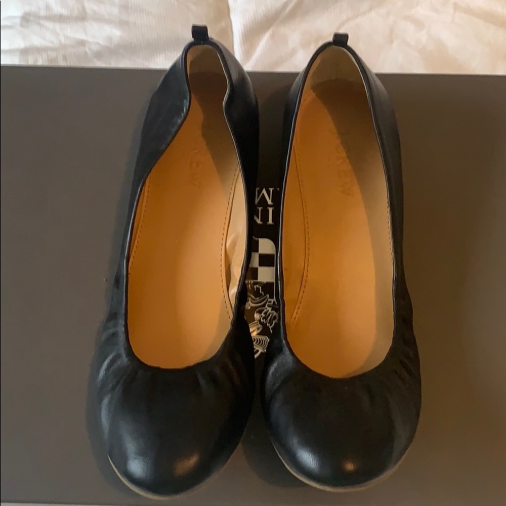 Leather ballerina flats size 7 J.Crew